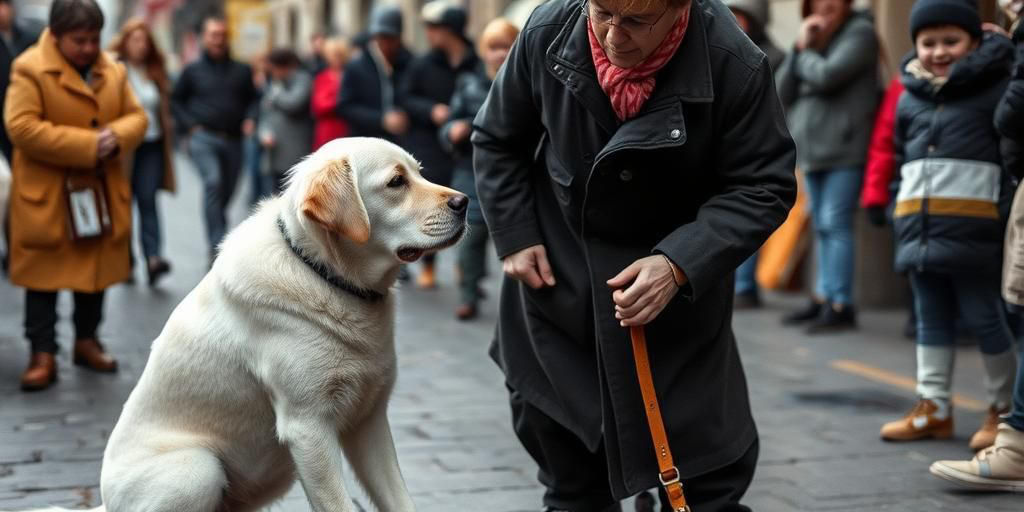 Elio, il cane addestrato, visita i bambini ricoverati al Meyer