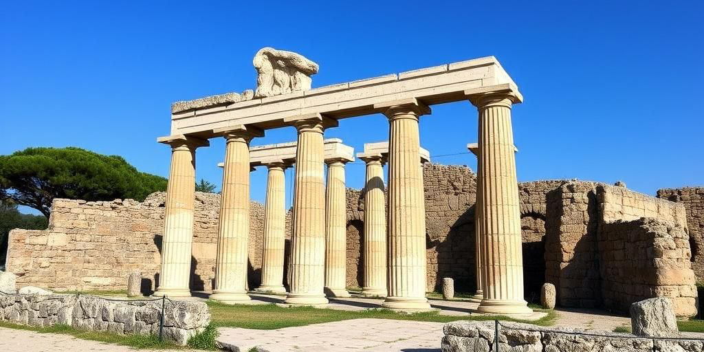 Sandro Cuomo riceve la torcia olimpica al Parco Archeologico di Pompei