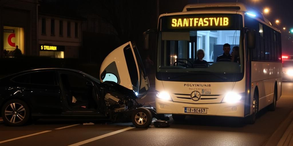 Incidente notturno a Ostia: collisione tra auto e autobus causa morte di una donna di 27 anni