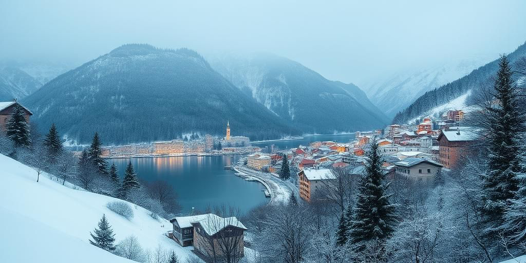 Nevicate in Alpi Marittime e Bora a Trieste durante la settimana di Natale