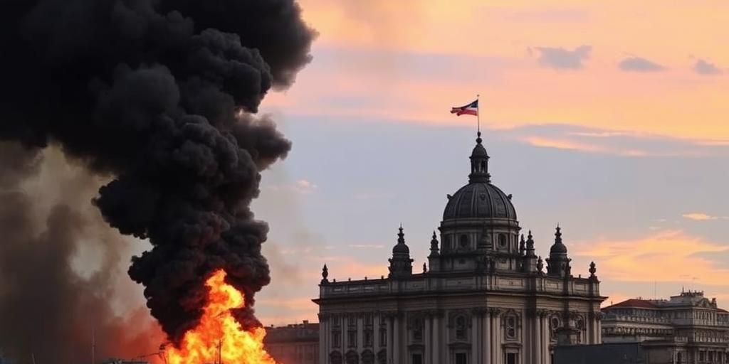 Incendio di rifiuti a Taranto: colonna di fumo nero avvolge la zona di Porta Napoli
