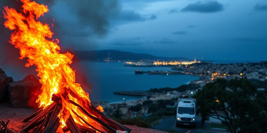 Incendio in impianto di recupero metalli da apparecchi elettrici a Cagliari