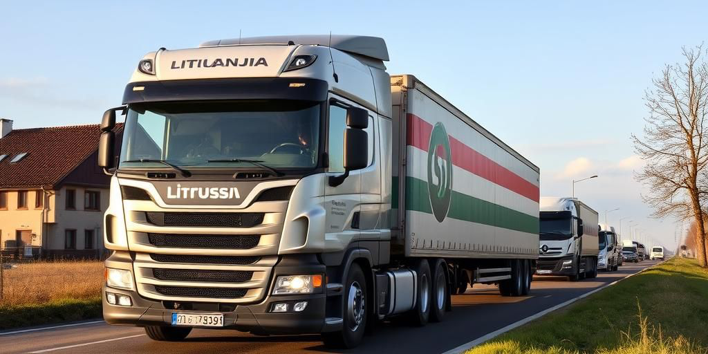 Camion bielorussi tornano a circolare tra Lituania e Bielorussia dopo la riapertura della frontiera