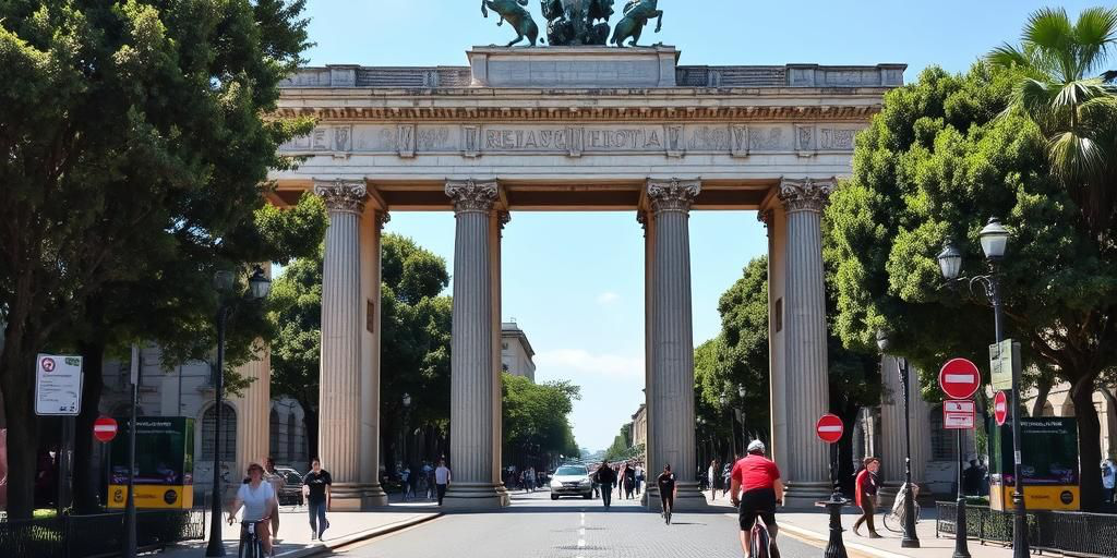 Via dei Fori Imperiali: ciclabile con salto di corsia e problemi di segnaletica