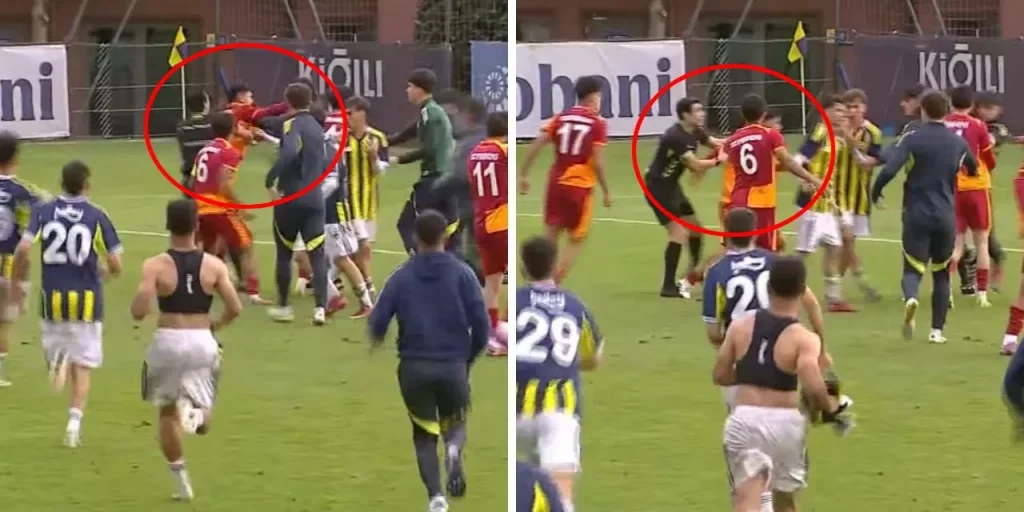 Galatasaray vince 2-1 su Fenerbahçe U19, seguito da scontro tra i giocatori