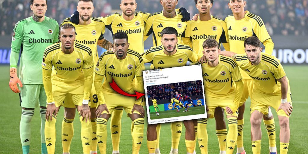 Il Fenerbahçe protesta per una decisione arbitrale controversa nella partita contro il Viktoria Plzen