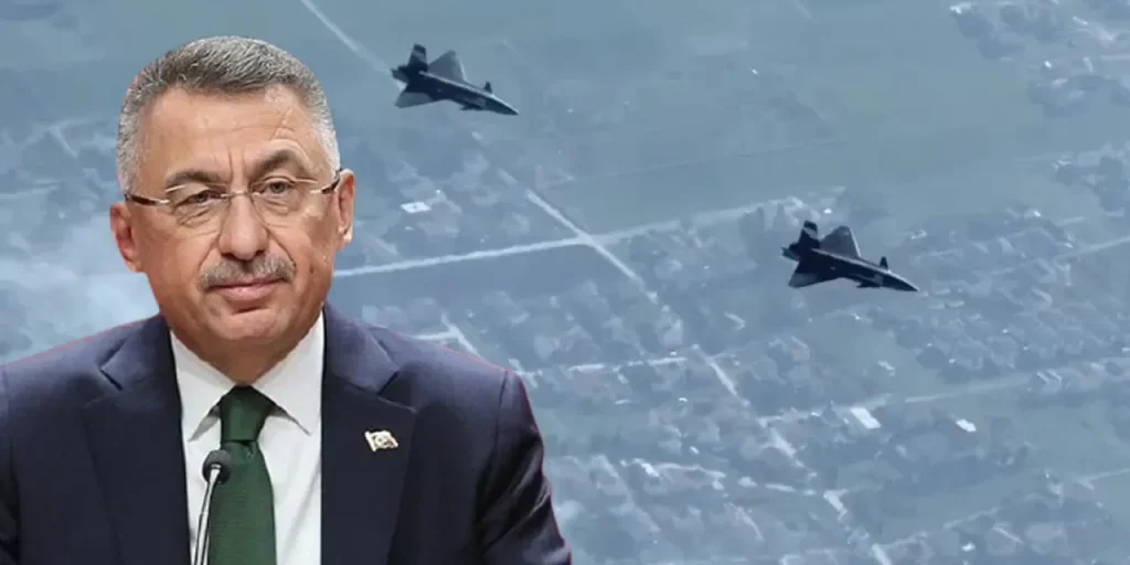 Fuat Oktay celebra il primo volo autonomo a corto raggio di Bayraktar KIZILELMA