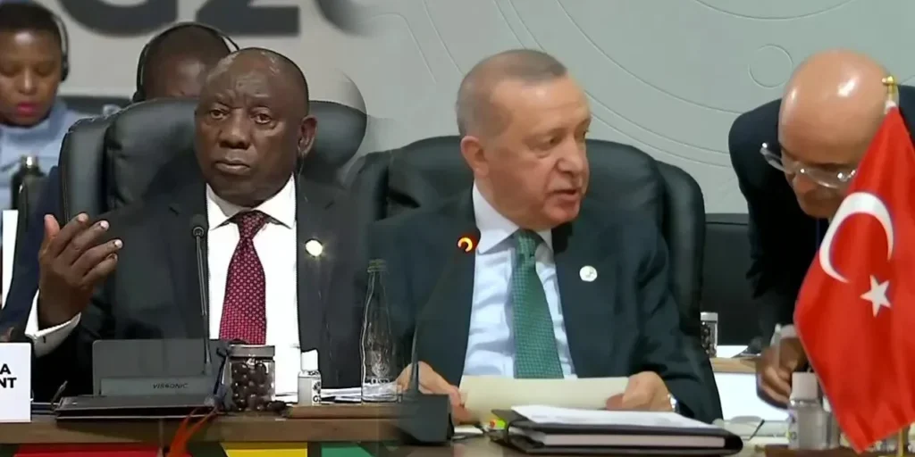 G20: Erdoğan discorso e controversia con il ministro delle Finanze, reazione di Ramaphosa