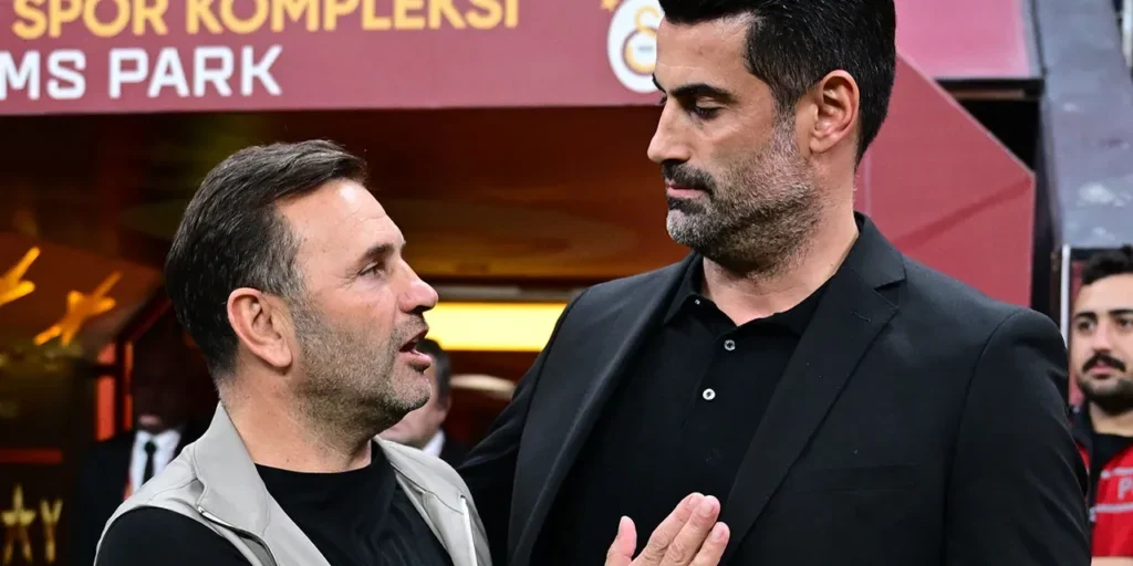 Confronto tra Okan Buruk e Volkan Demirel durante la partita Galatasaray‑Gençlerbirliği