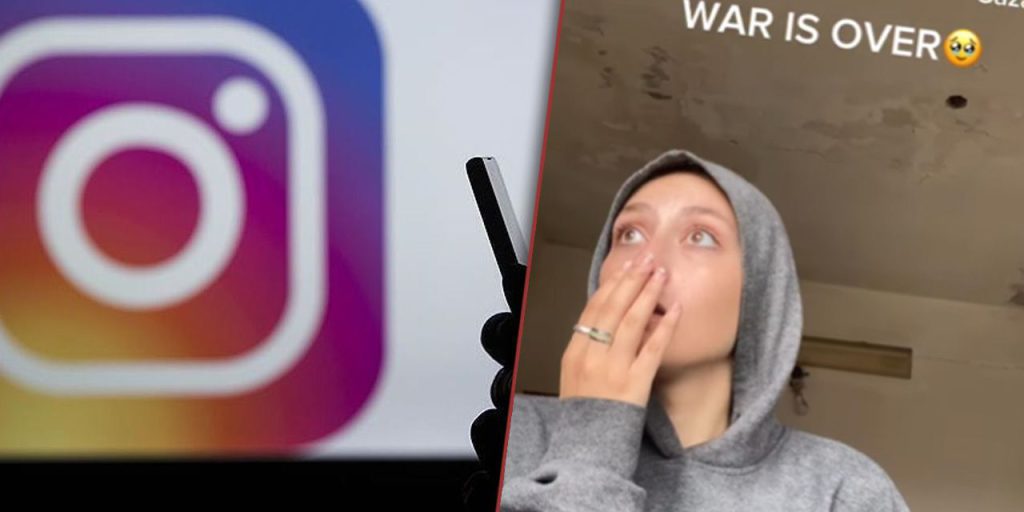 Gazzeli genç kızın paylaşımına Instagram'dan skandal Türkçe çeviri: Bitmedi tatlım, bu daha başlangıç