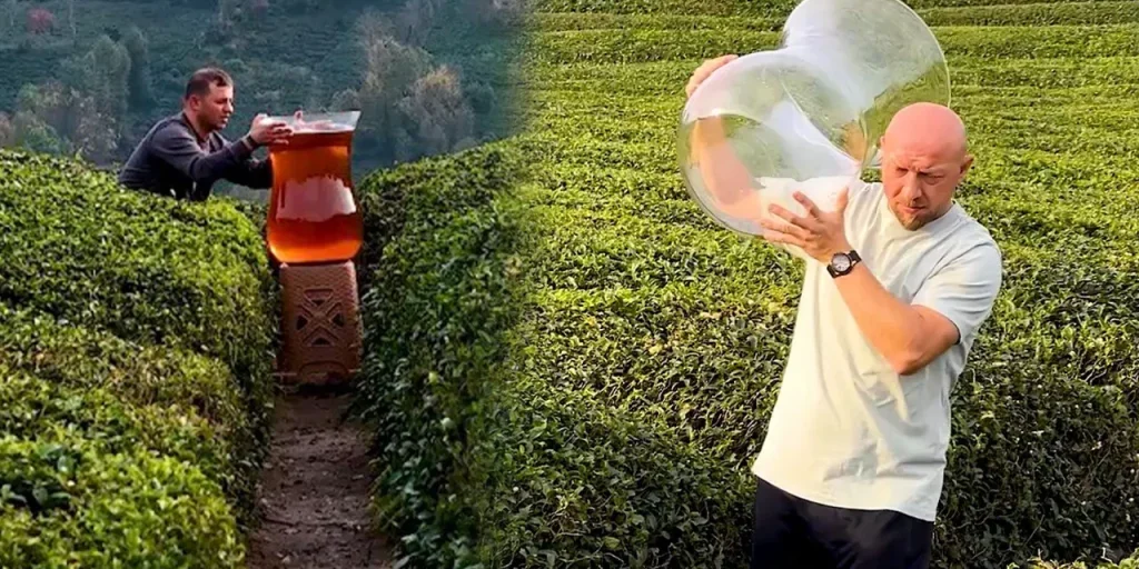 Video di tazza di tè gigante a Rize diventa virale, conferma di realizzazione reale