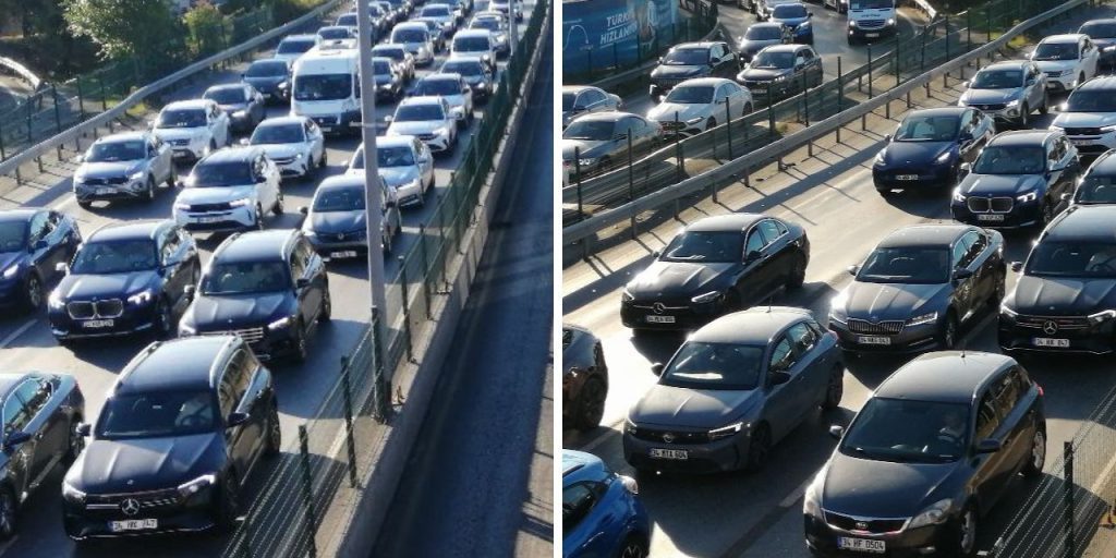 Haftanın ilk iş günü yoğun başladı: Trafik yoğunluğu yüzde 72'ye çıktı!