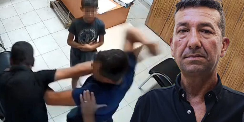 Her şey çocukların gözü önünde oldu! Karakolda kayınbirader dayağı