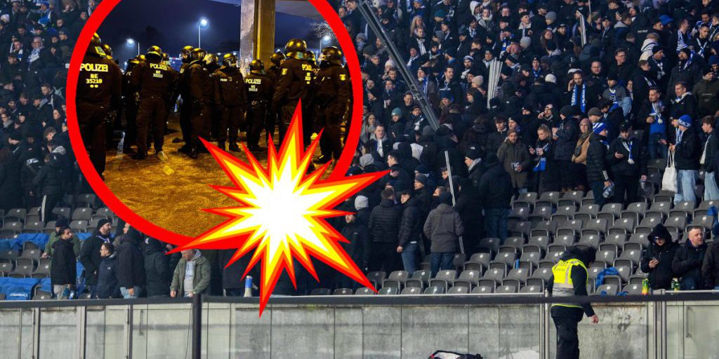 Scontro tra tifosi e polizia nella partita Hertha‑Schalke: reciproca accusa di violenza
