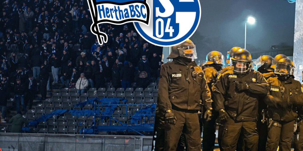 Hertha BSC denuncia l'escalation tra polizia e tifosi di Schalke a Berlino