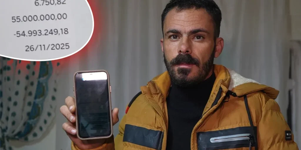 Adem Gürler riceve 55 milioni di lira, conto bancario bloccato