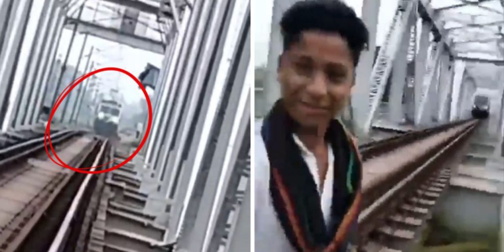 Hindistan’da 15 yaşındaki gencin feci ölümü! Paylaşım uğruna raylara atladı