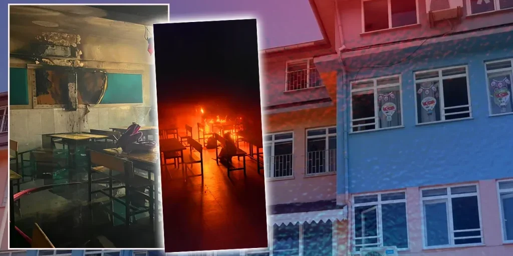 Incendio in scuola elementare di Alanya: nessun alunno ferito, aula danneggiata