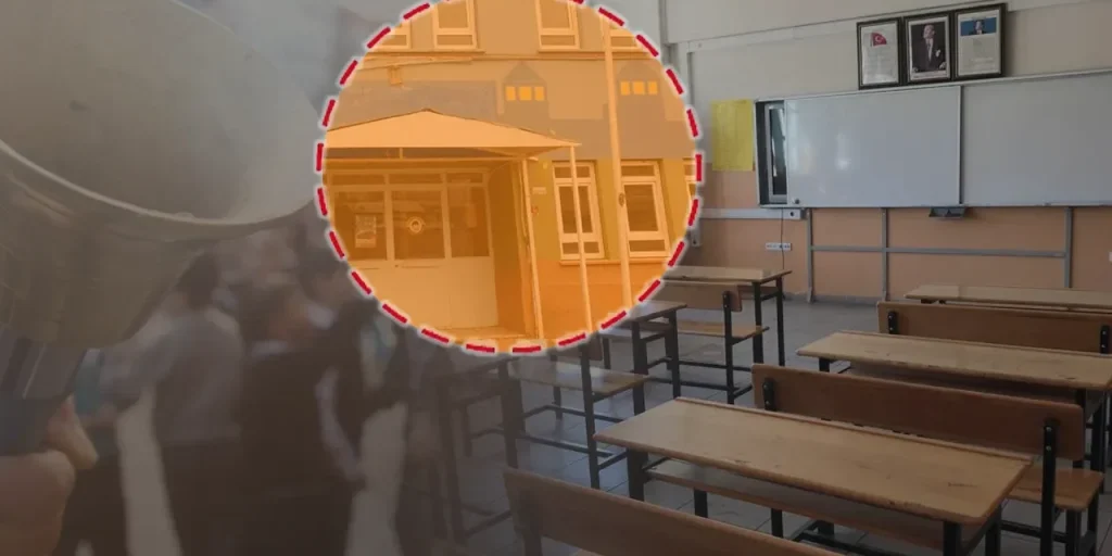 Scuola elementare Atatürk di Erzurum chiusa per rilevamento gas solforato nell'ascensore