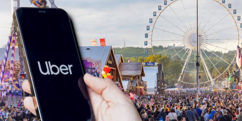 Wasen-Besucher buchen Uber zum Hotel – als sie den Preis sehen, fallen sie aus allen Wolken