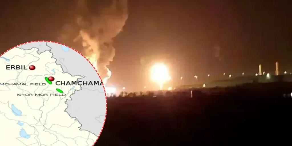 Drone attacca raffineria di gas naturale negli Iraq settentrionali, interrompendo le forniture.