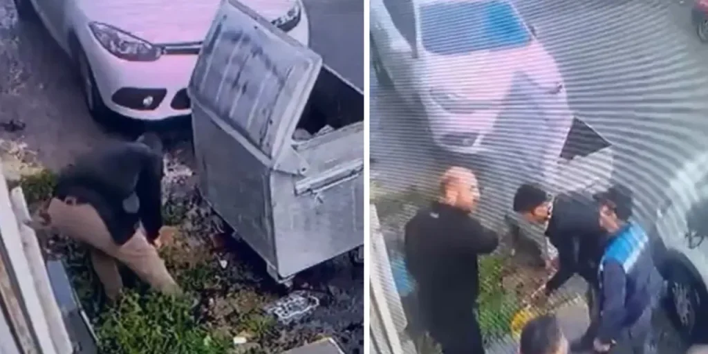 Impiegato di İSKİ taglia tubo d’acqua a Pendik, poi lo ripara