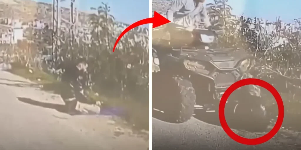 Soldato israeliano schiaccia un palestinese pregante con ATV nella Cisgiordania occupata