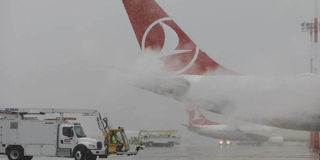 Aeroporto di Sabiha Gökçen a Istanbul: 10 % dei voli annullati per condizioni meteorologiche avverse