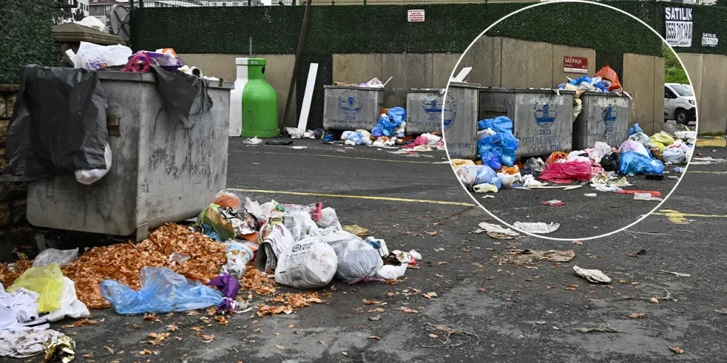 Maltepe, Istanbul: rifiuti in cumulo dopo la partenza dei dipendenti per mancati premi e retribuzioni