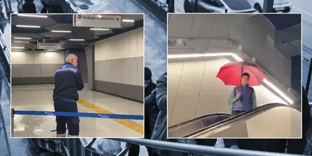 Istanbul: pioggia intensa provoca alluvione alla stazione Yenibosna