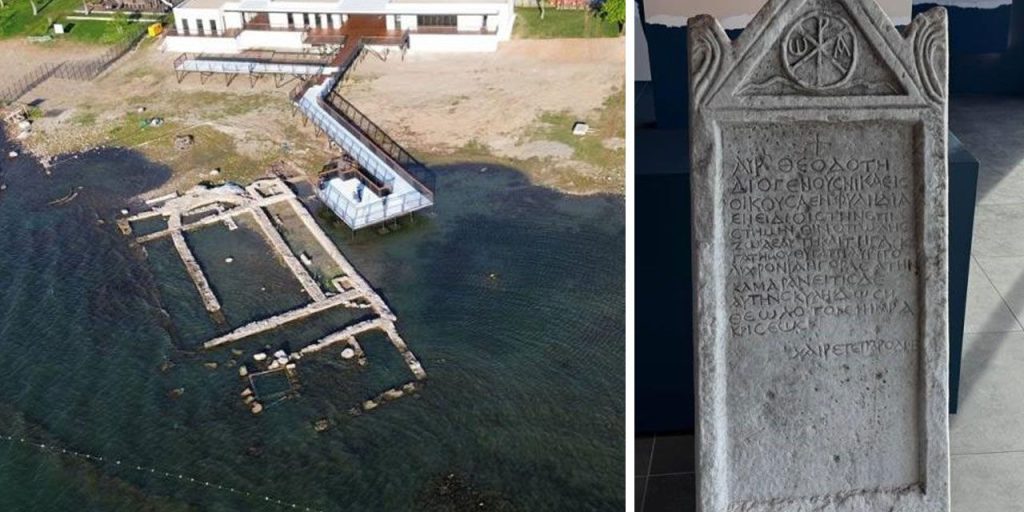 Scoperta archeologica a İznik: una maledizione antica di 2000 anni sulla pietra tombale di Aurelia Theodote Diogenes