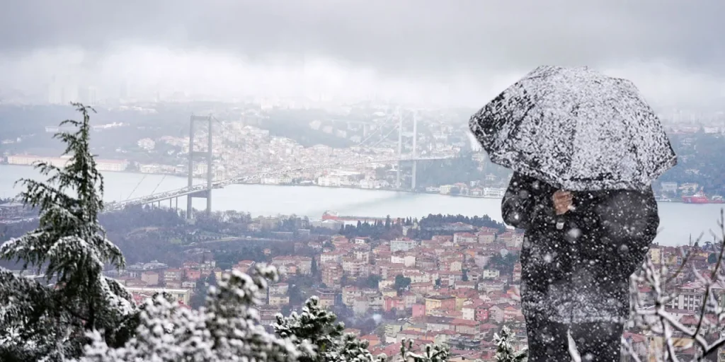 Neve e vento di nord‑ovest continuano a colpire Istanbul: precauzioni consigliate
