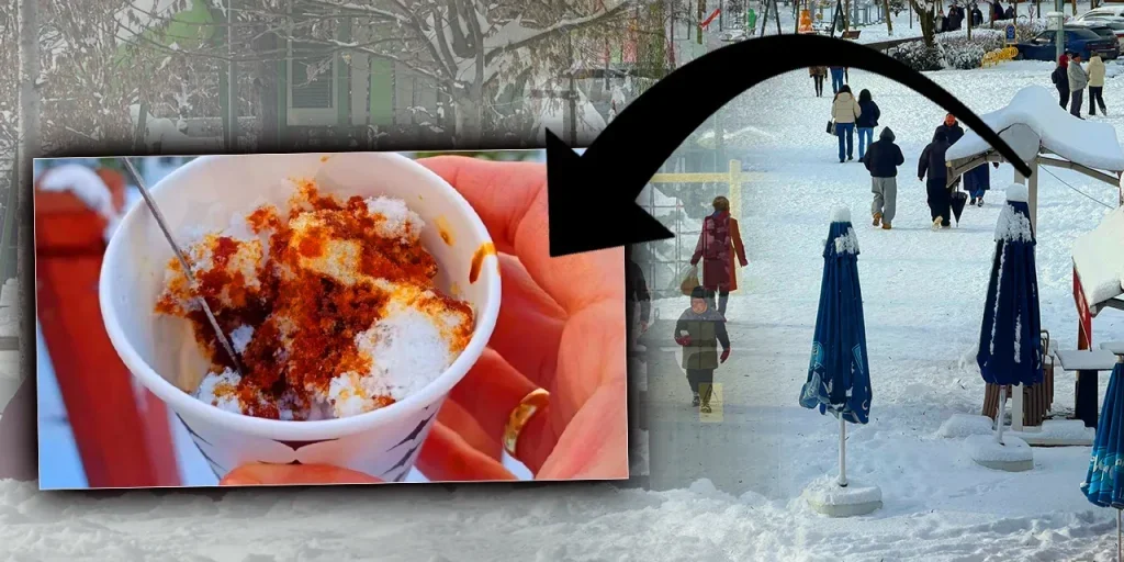 Rischio per la salute: consumo di neve contaminata in Turchia