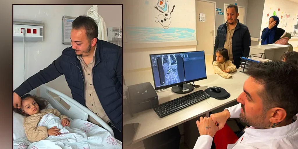 Bambino di quattro anni in Mardin: otto magneti estratti dallo stomaco dopo forte dolore addominale