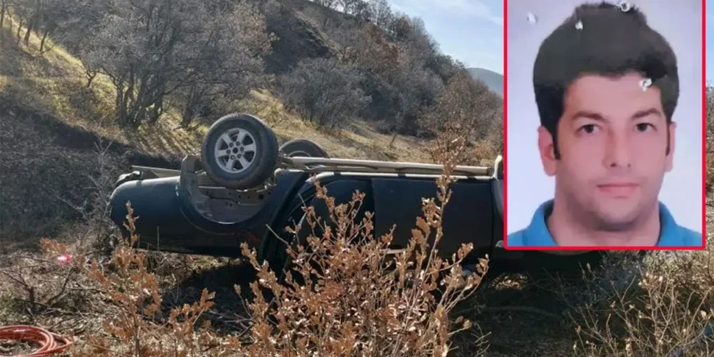 Trovato il corpo del docente Vedat Söylemez in un veicolo capovolto vicino al fiume di Yıldızeli.