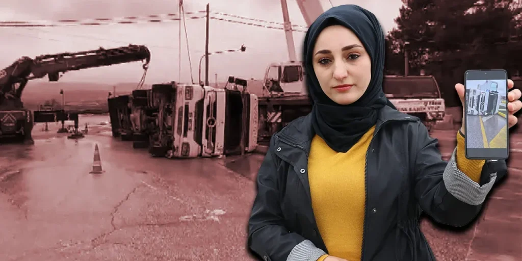 Incidente di autotrasportatrice a Sivas: la donna commenta con Nazar değdi
