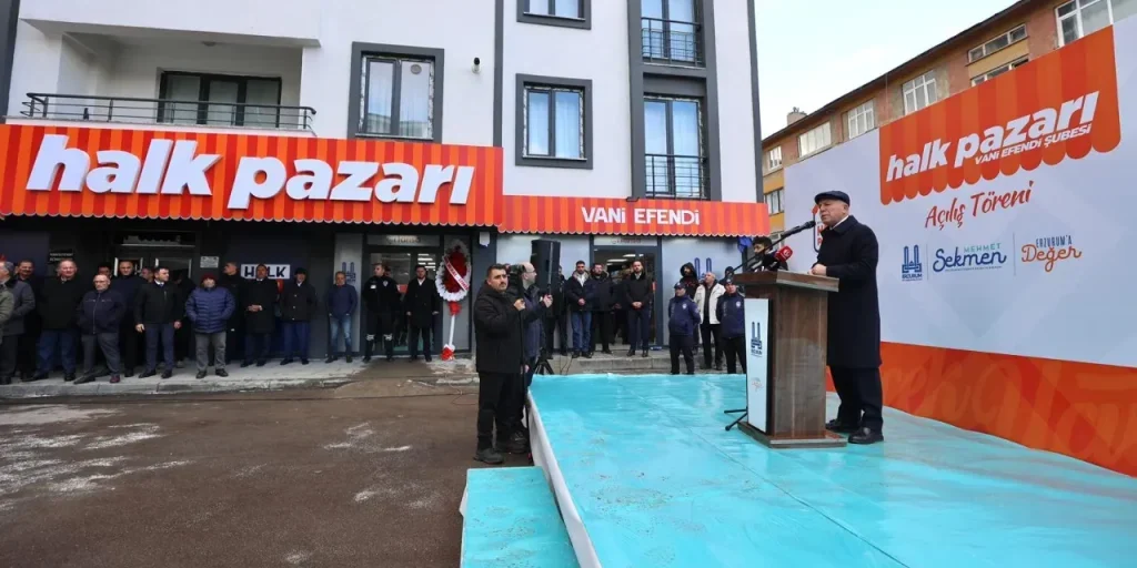 Mercato Popolare di Erzurum: pane a 7,5 TL e altri alimenti a prezzi contenuti