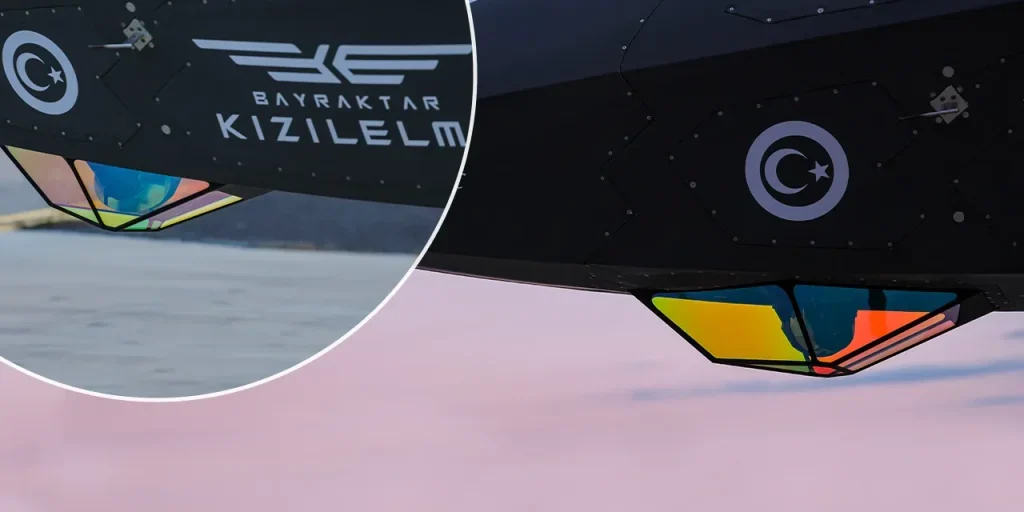 Bayraktar KIZILELMA integra il mirino elettrico TOYGUN: prima applicazione mondiale su aereo da combattimento senza pilota