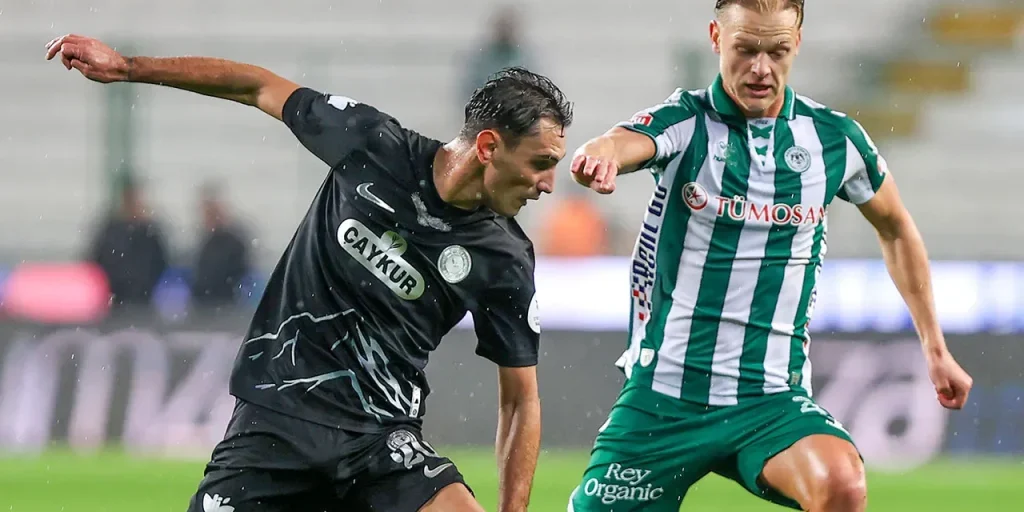 Konyaspor e Çaykur Rizespor si pareggiano 1‑1 al 15° turno della Super Lig turca