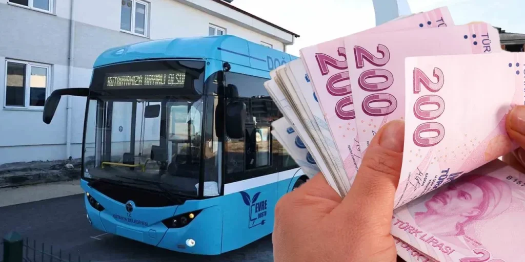 Tariffe del trasporto pubblico a Kütahya: 30 lira per biglietto completo, 17 lira per studenti delle scuole, 24 lira per universitari