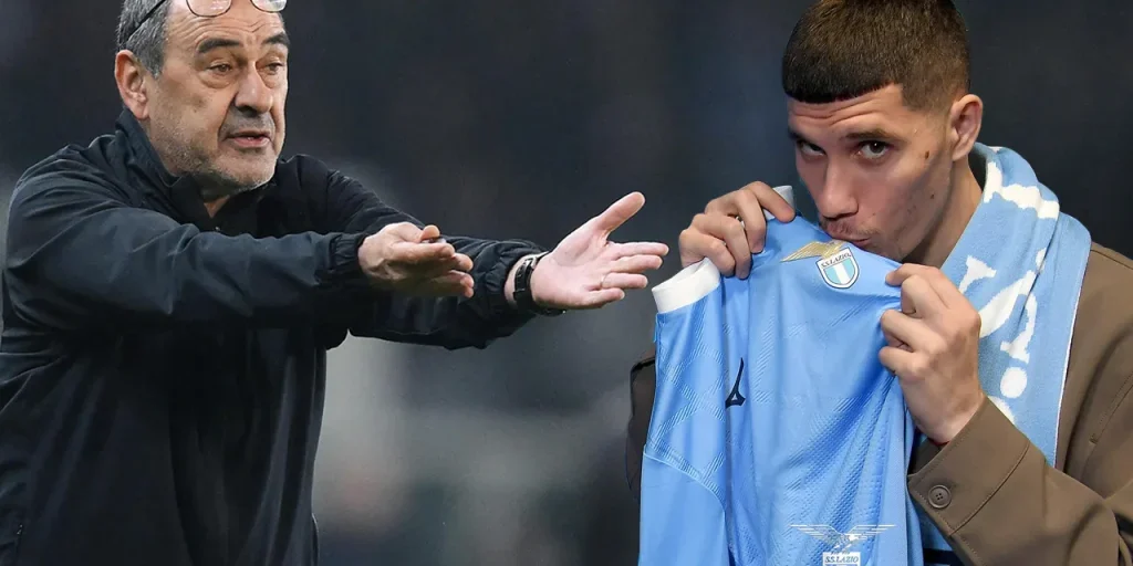 Lazio: il tecnico Sarri non conosce il nuovo acquisto Petar Ratkov, per cui è stato pagato un bonus di 13 milioni di euro