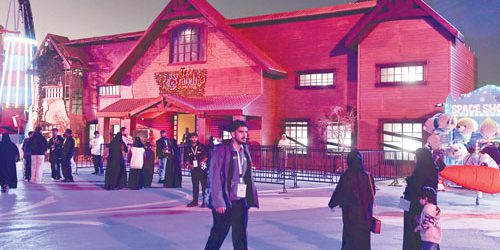 Wonderland Jeddah: spettacolo invernale con riflessi di aurora boreale