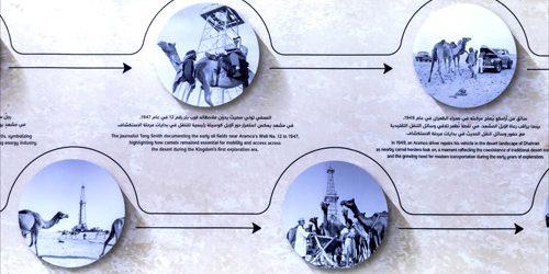 Cammelli e petrolio: fotografie storiche del 1950 che mostrano il ruolo dei cammelli nelle operazioni di Aramco a Ras Tanura