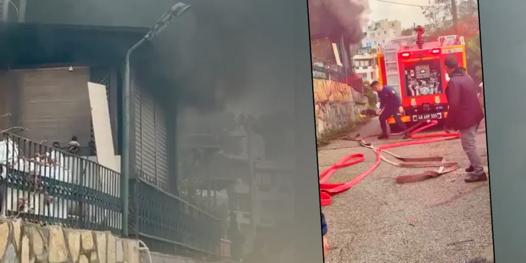 Donna di Bodrum accende incendio domestico dopo aver lanciato i propri oggetti