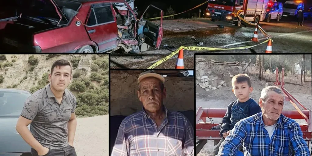 Incidente stradale a Demirci: tre persone della stessa famiglia perdono la vita