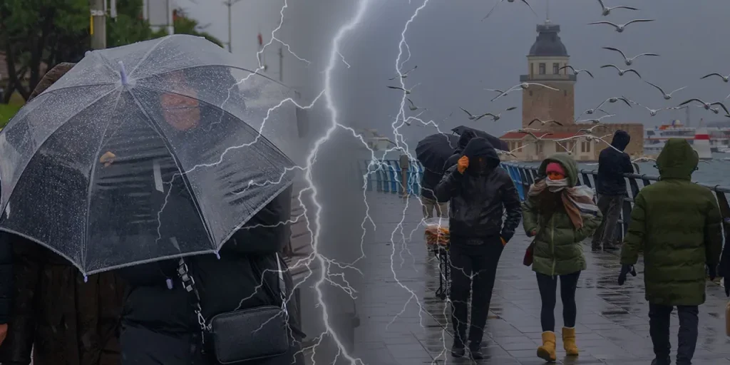 Previsioni meteo turche: neve in sette province, piogge intense in altre sette e calo di temperatura di 5°C