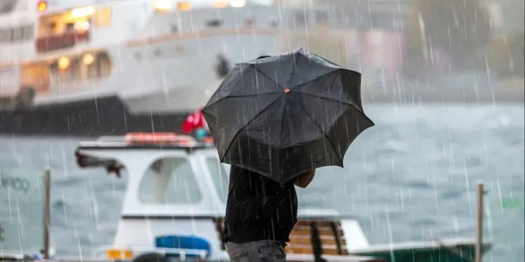 Pioggia intensa e temporali previsti nella zona Marmara e lungo la costa dell'Egeo