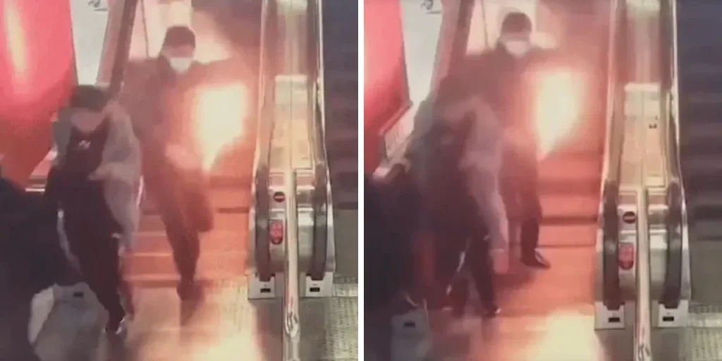 Powerbank esplosa in stazione della metropolitana cinese: passeggero in fiamme