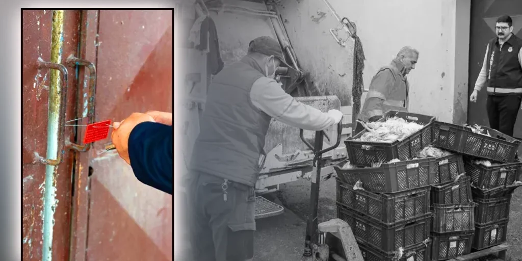 Adana: 25 casse di pollo avariato scoperti in ispezione, magazzino chiuso e procedimento contro il responsabile