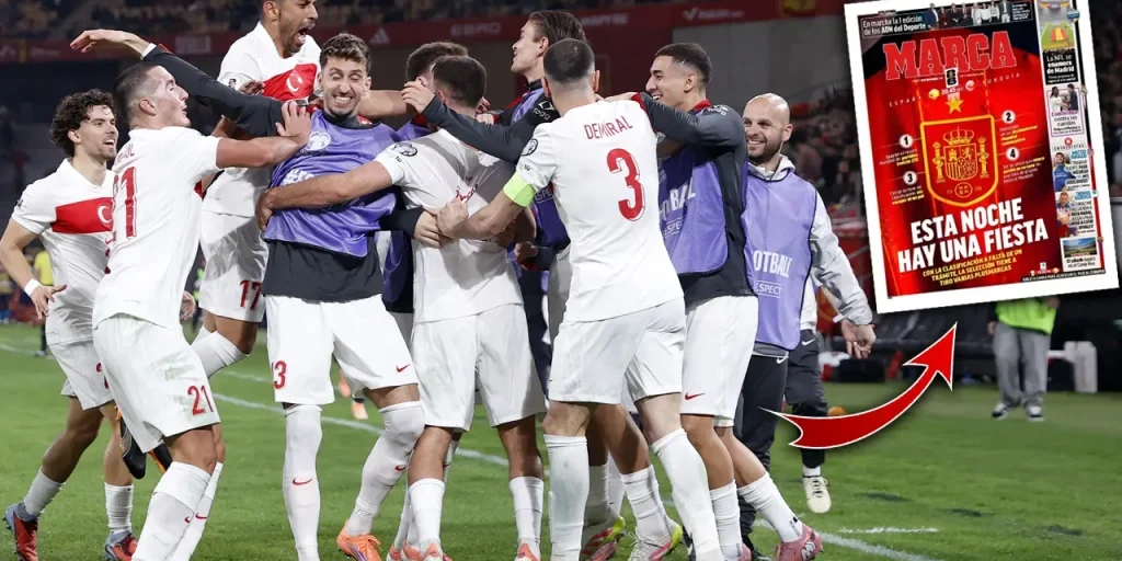 Spagna e Turchia 2-2: la Spagna si qualifica, la Turchia in play‑off